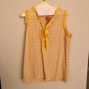 Tory Burch Gold Top Size 10